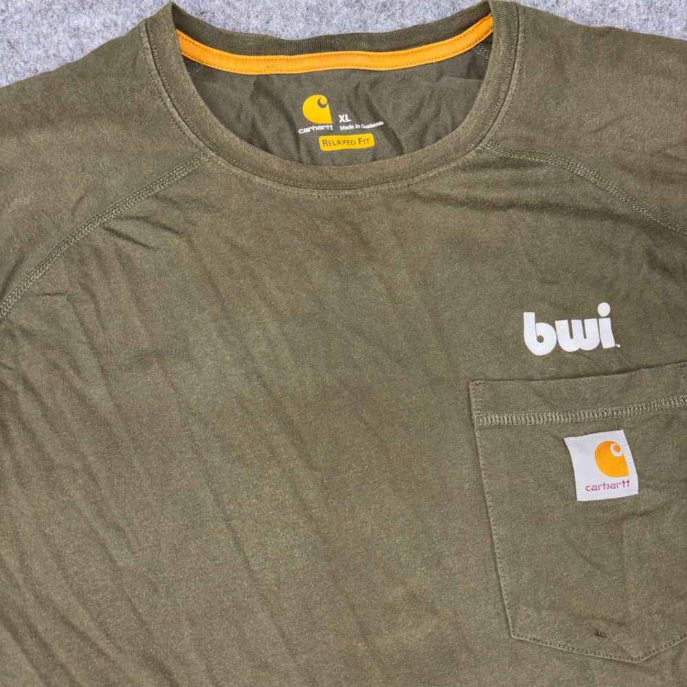 Carhartt Force Pocket T Shirt Mens XL Lot Of 2 Green Short Sleeve Relaxed Fit